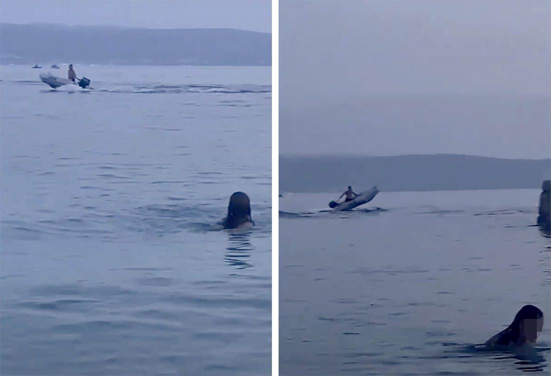 VIDEO Divljanje gliserom na plaži u Podstrani: "Najgore je što nitko osim mog supruga nije reagirao!"