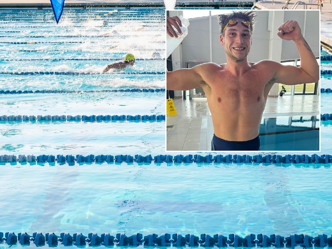 Grgo Mujan popravio apsolutni rekord Hrvatske u daljinskom plivanju na 5000 m u bazenu
