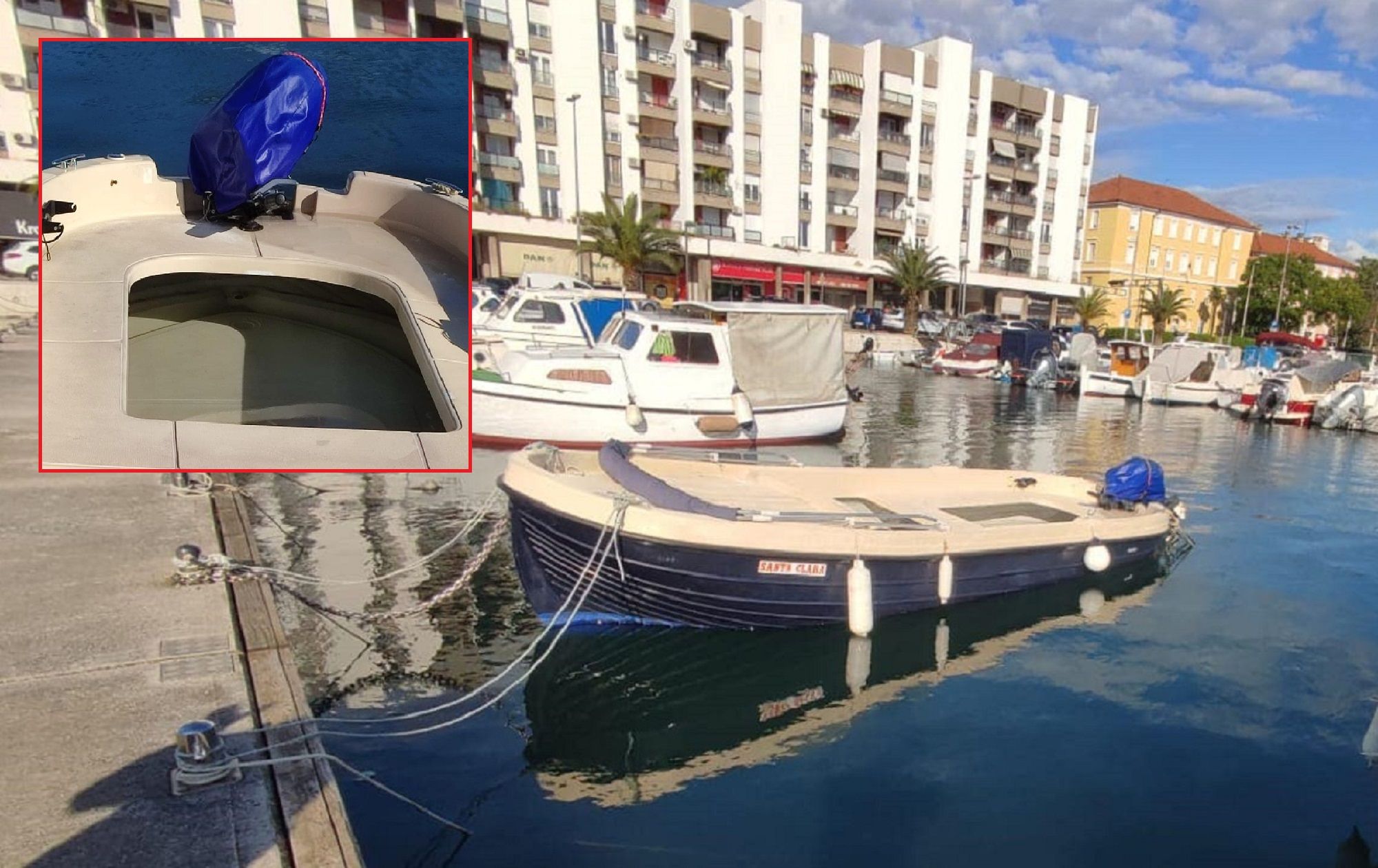 Brodica u Zadru blizu potonuća: "Javite vlasniku"