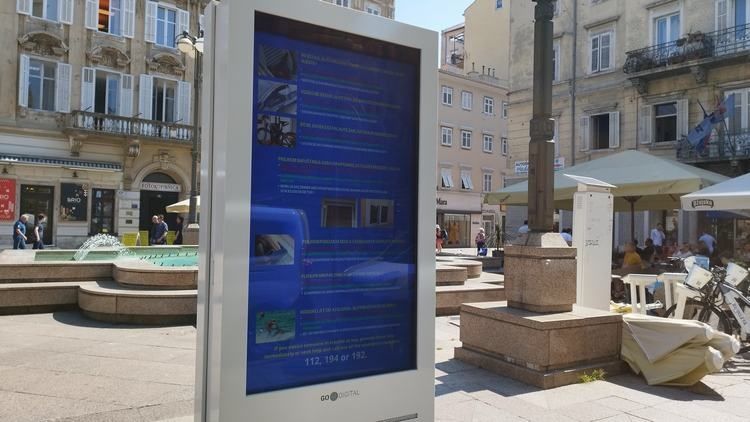 Savjeti turistima za sigurno ljetovanje na digitalnim panoima u tri grada