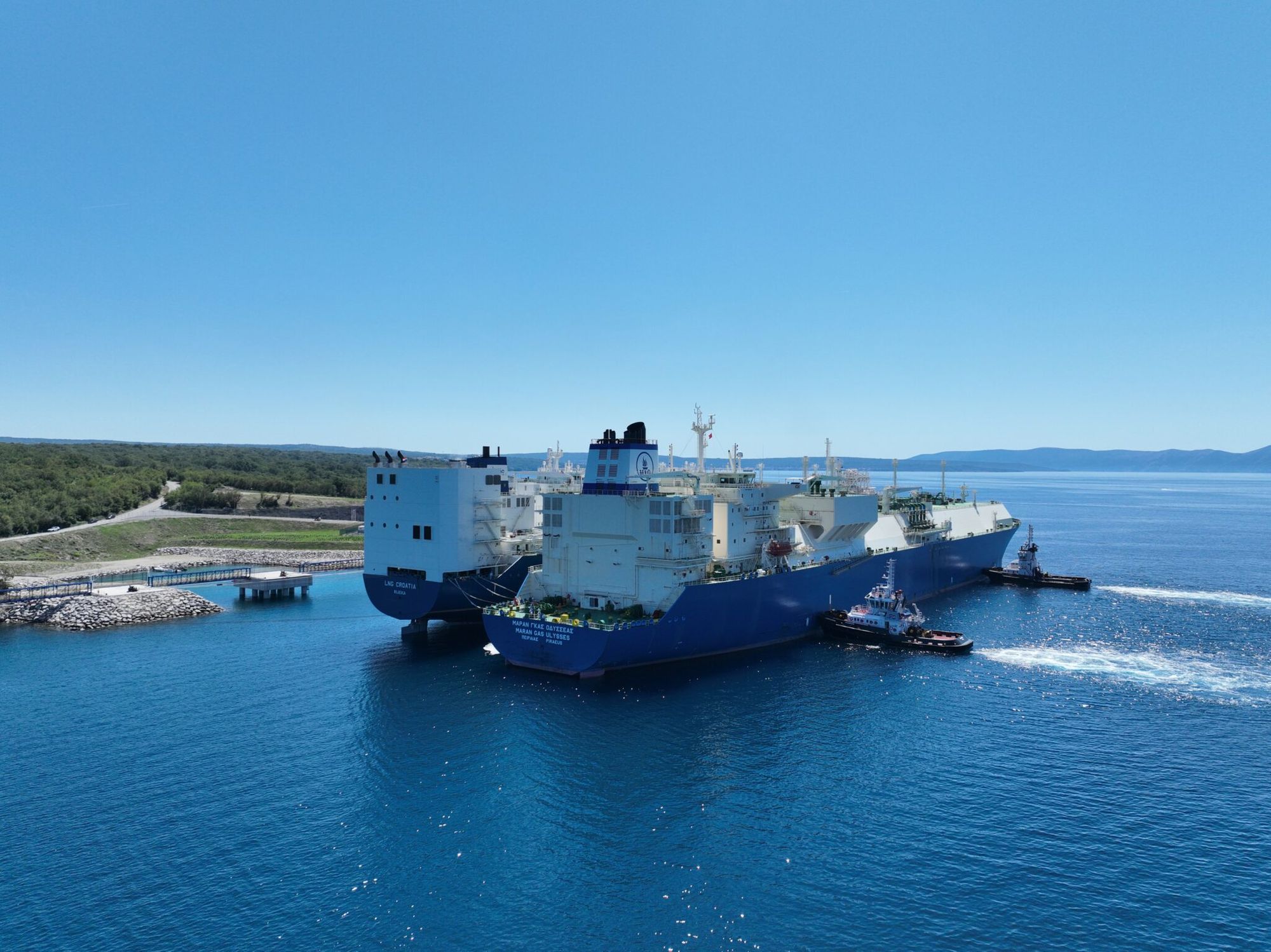 U Omišalj na Terminal pristao 70. brod za prijevoz UPP-a "Maran Gas Ulysses"