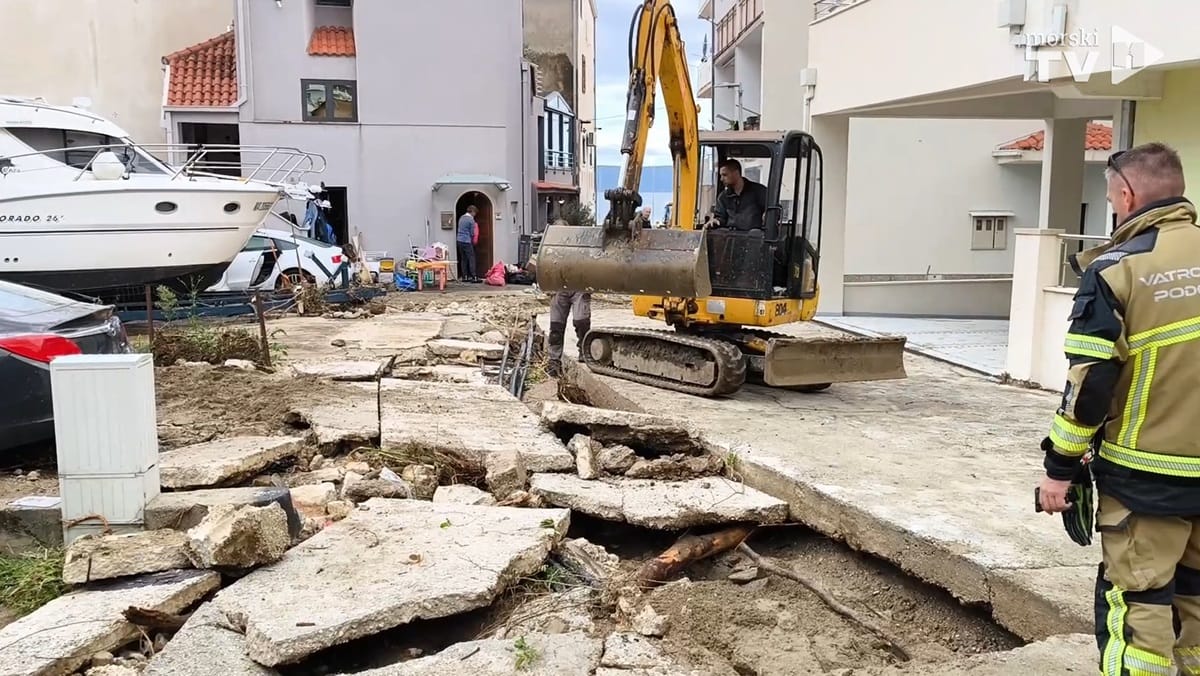 KAD ČOVJEK NE POŠTUJE PRIRODU... Ovako izgleda Podgora dan nakon katastrofe!