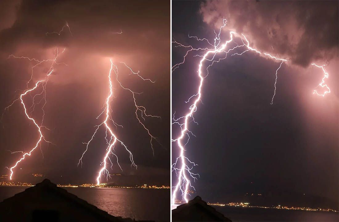 FOTO Brački fotograf snimio fantastične fotografije: "Nikad više munja u tako kratkom vremenu!"