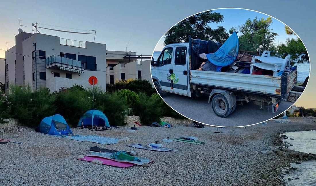 FOTO Općina Kolan na Pagu kupi sve s plaže: "Kad odlazite, pokupite stvari ili ih mičemo mi!"