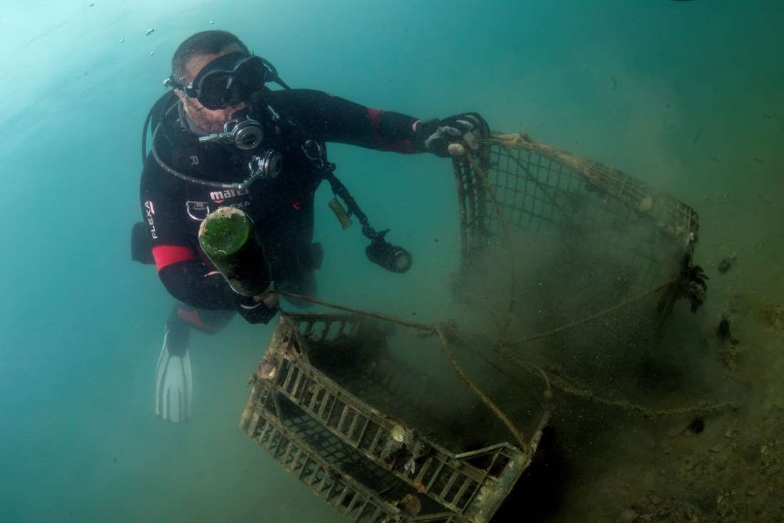 FOTO Treća ekološka akcija čišćenja podmorja u sklopu projekta EKO Malostonski zaljev