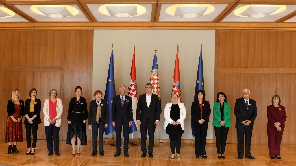 Milanović primio izaslanstvo Lige protiv raka Korčula-Pelješac-Lastovo-Mljet koja obilježava 20 godina djelovanja