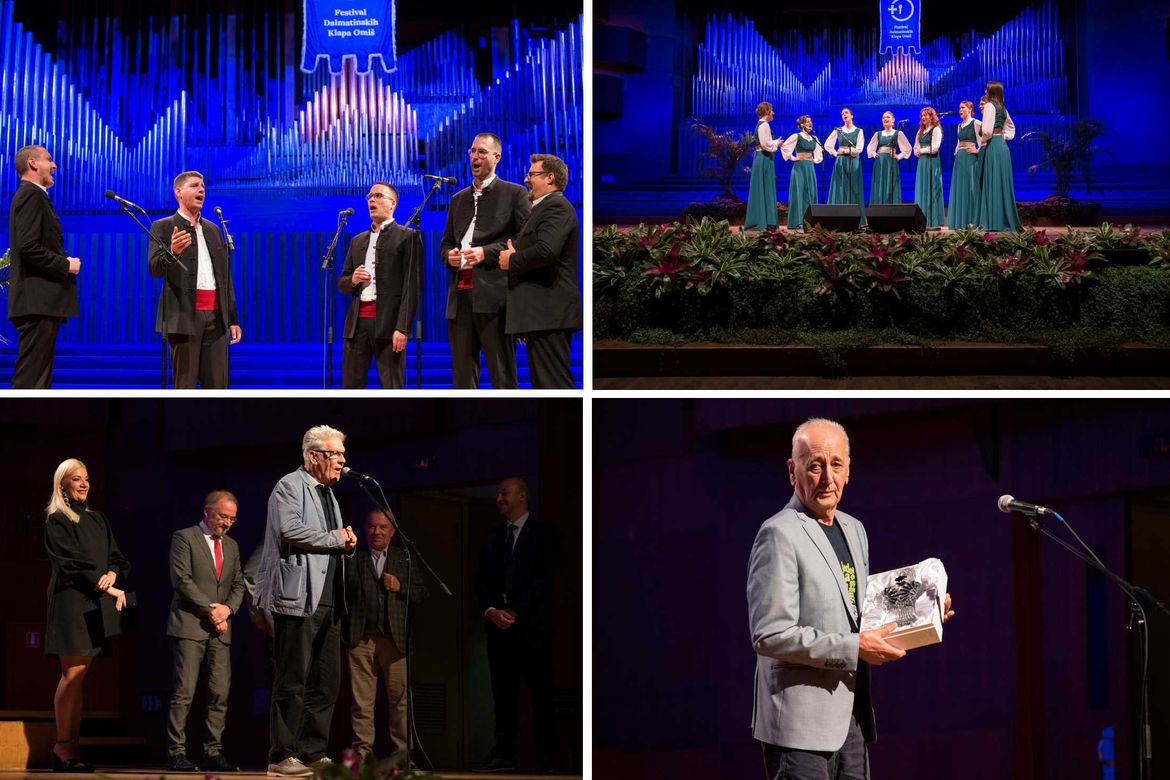 FOTO Omiške klape se vratile u kultnu dvoranu Lisinski - Dušanu Šarcu javno uručen Porin