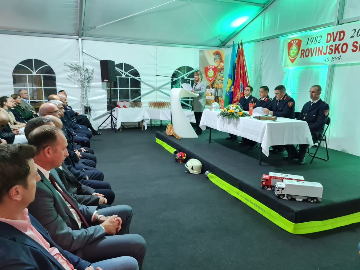 Svečano obilježena 40. obljetnica DVD-a Rovinjsko Selo 1982 - Gradi se i Novi  Vatrogasni Dom