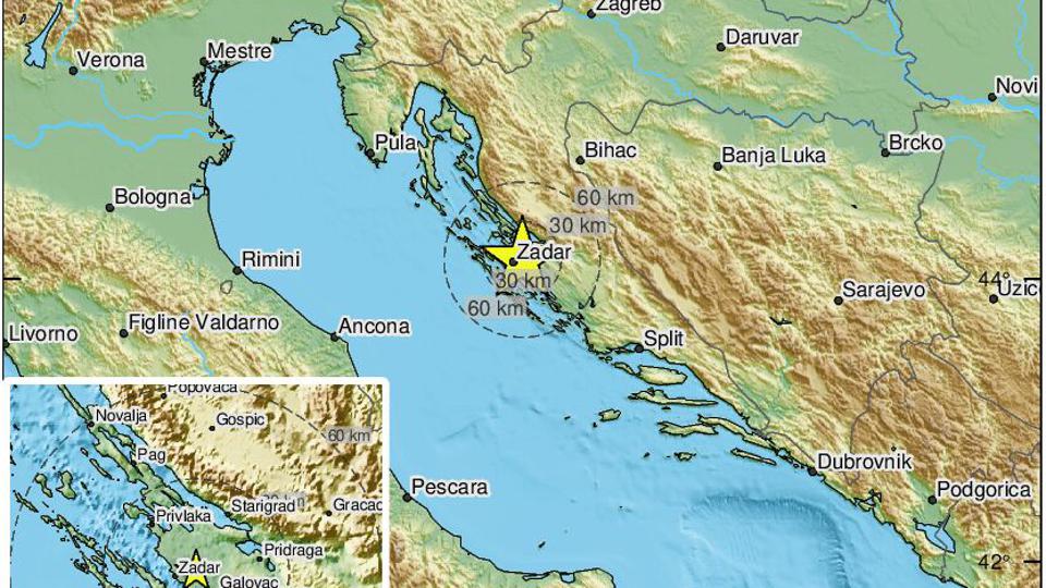 Potres kod Zadra: "Dobro je zatreslo"
