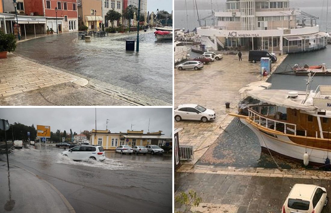 Poplavljeni obalni gradovi Istre!