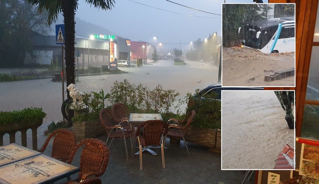 FOTO/VIDEO Potop u Novom Vinodolskom: "Ovako što ne pamtimo!"