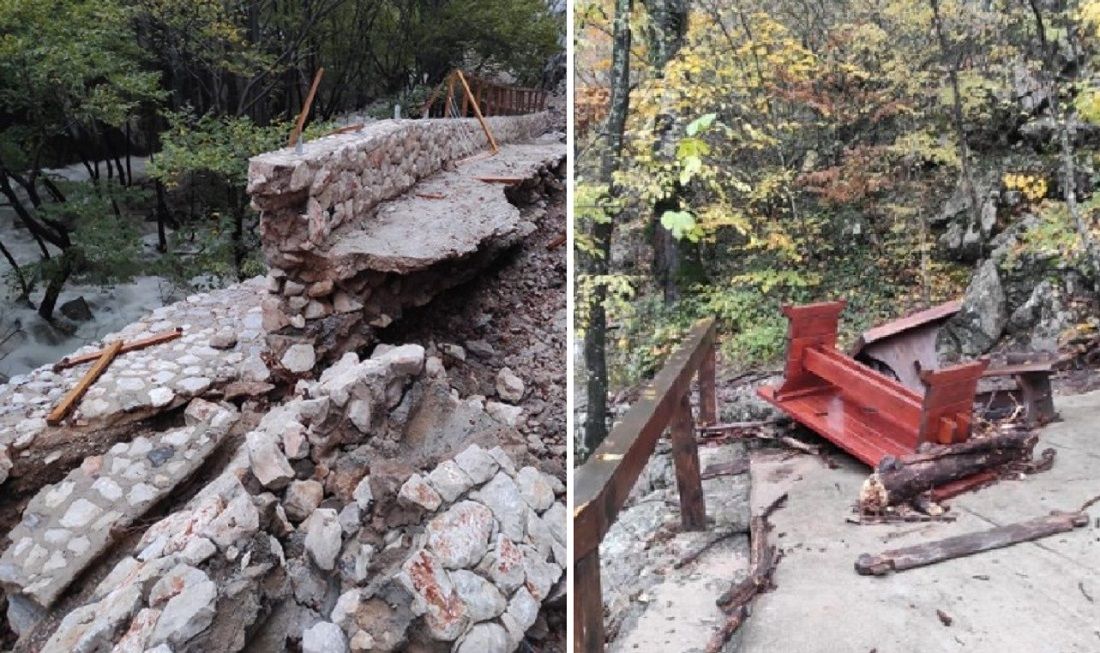 FOTO Bujica u Nacionalnom parku Paklenica uništila stazu staru 90 godina