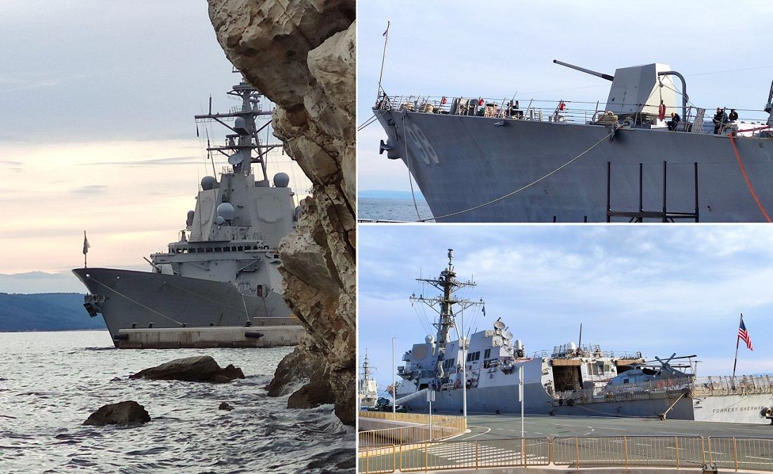 U Split uplovila dva NATO broda, policija čuva luku