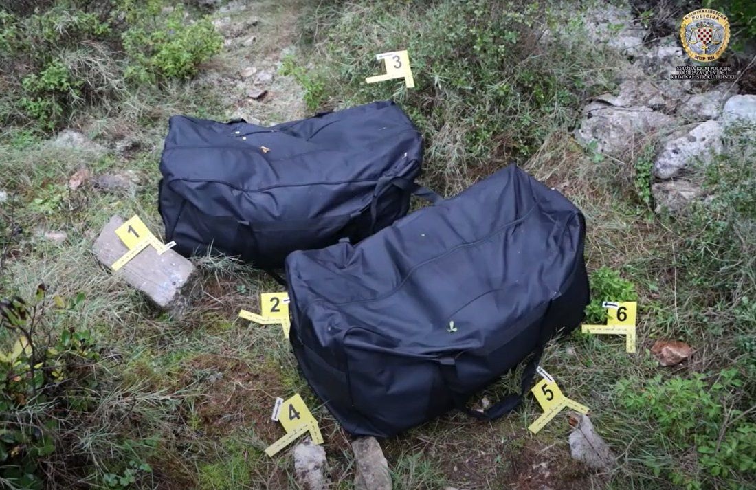 Dubrovačka policija zatekla dva Crnogorca u šumi s preko 40 kg marihuane