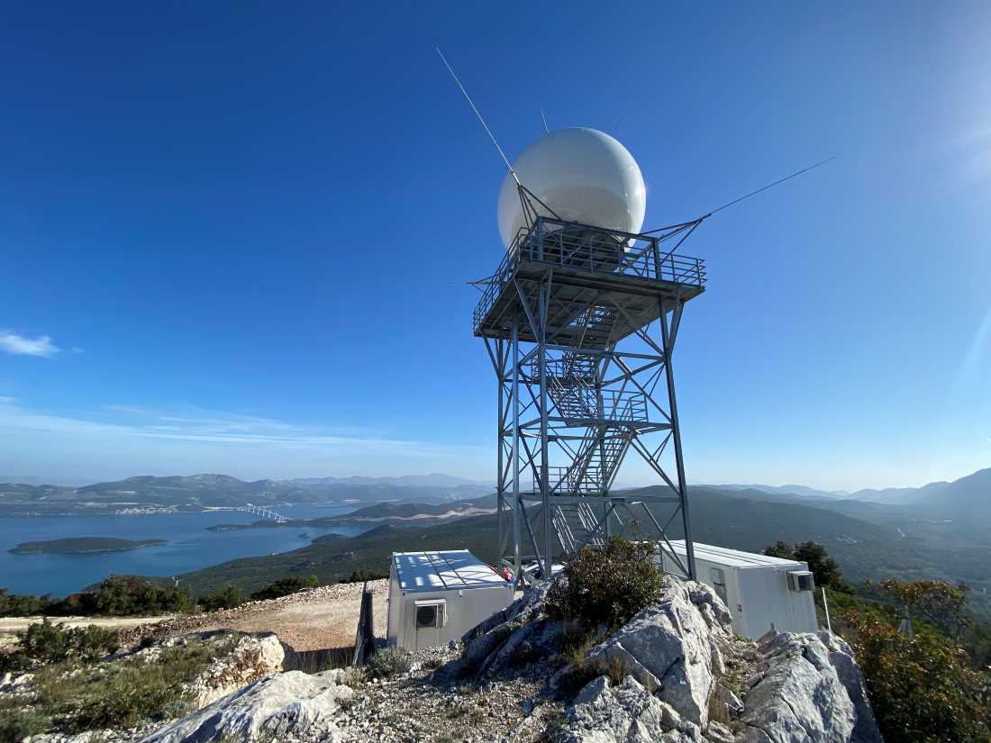 POVIJESNI DAN ZA HRVATSKU METEOROLOGIJU Podaci radara na Pelješcu dostupni javnosti