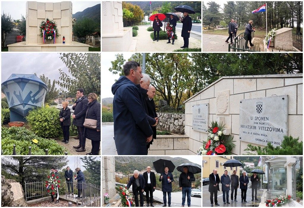 Uoči Dana dubrovačkih branitelja položeni vijenci kod spomen-obilježja na gradskom području