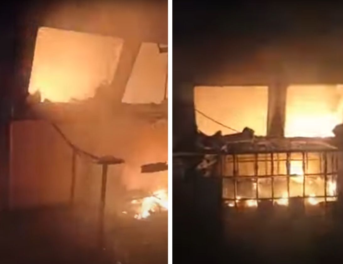 VIDEO Turski brod pogođen projektilom u luci Herson