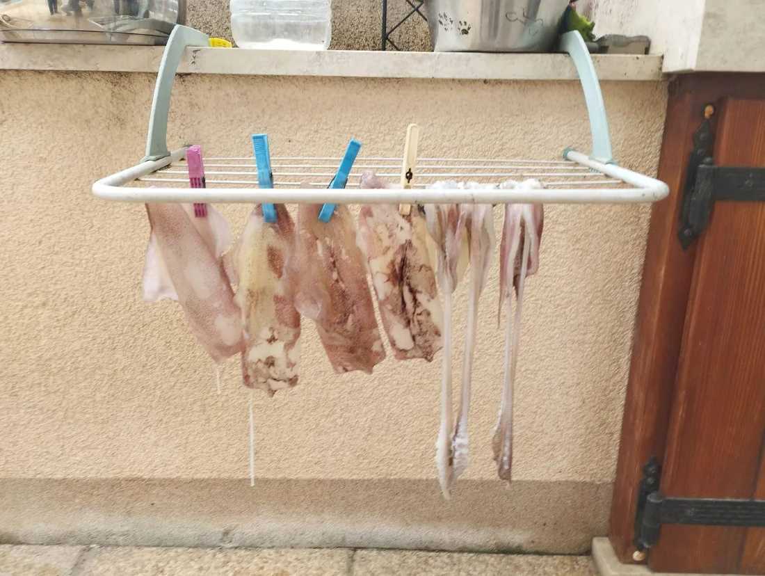 IDEJA S BRAČA Osušiti lignje kao čarape