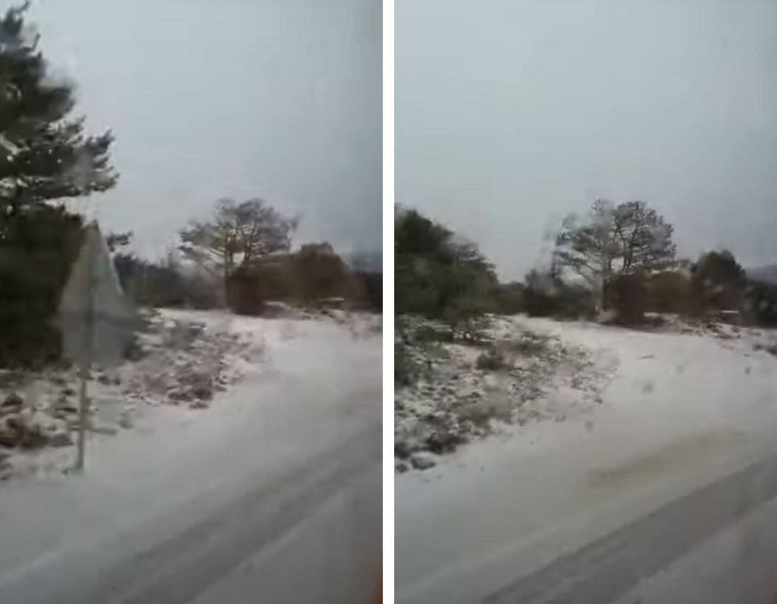 ZABIJELIO SE BRAČ Prve ovogodišnje pahulje na otoku!