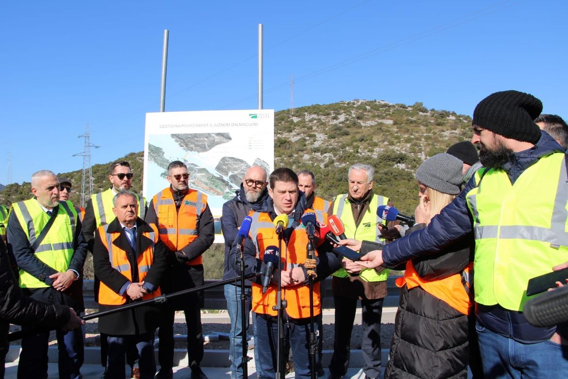 Butković obišao radove: "Stonska obilaznica bit će gotova do 1. travnja"