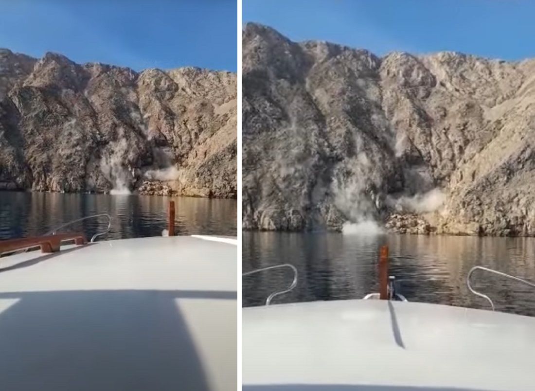 VIDEO Uslijed potresa odronio se dio uvale na Krku