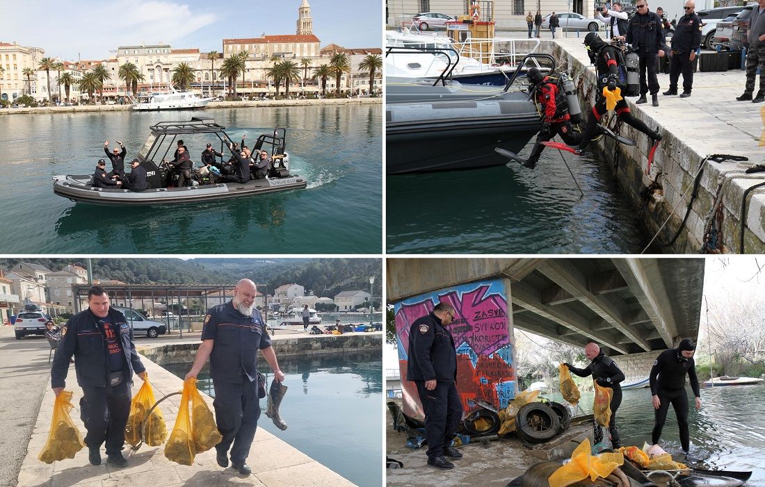 FOTO: EKO PATROLA DALMACIJA Velika akcija čišćenja podmorja na Braču, u Splitu i Solinu