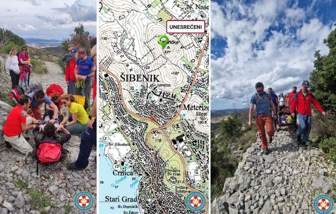 Medicinar bez mobitela brao šparoge i slomio nogu u brdu poviše Šibenika