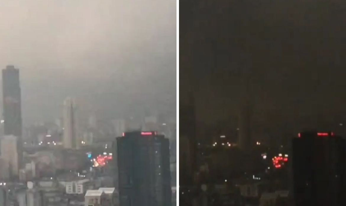 NEVJEROJATAN VIDEO Oblak nad Istanbulom u par sekundi usred dana potpuno zamračio nebo