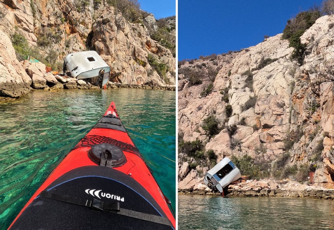 FOTO Kako je ova kamp kućica završila podno Velebita?