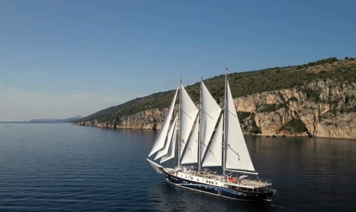 VIDEO Na krstarenja Mediteranom krenut će 'Klara', jedinstveni trojarbolni jedrenjak izgrađen u Brodosplitu