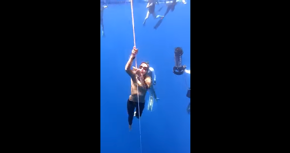 VIDEO Riječanka Sanda Delija oborila svjetski rekord u ronjenju na dah