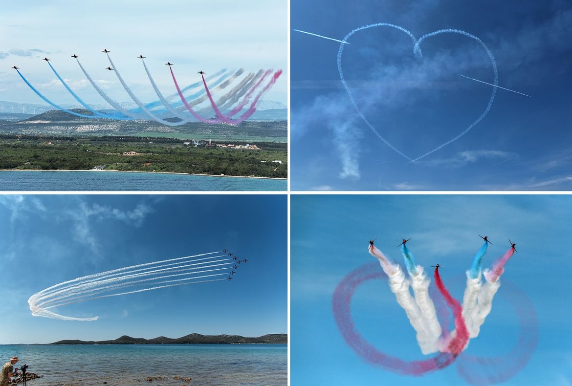 FOTO Fascinantna galerija vježbi britanskih zrakoplova iznad Pašmanskog kanala