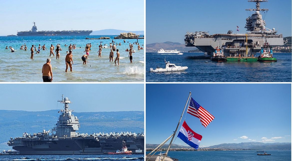 FOTO/VIDEO Pogledajte kako izgleda paluba američke grdosije, neki članovi posade podrijetlom su iz Hrvatske!