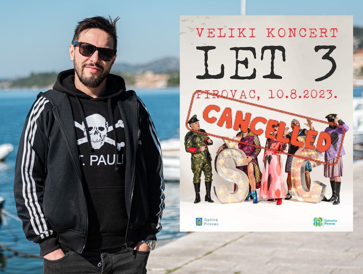 Direktor TZ Pirovac pojasnio: "Huligani su prijetili da će demolirati selo i baciti članove Leta 3 u more"