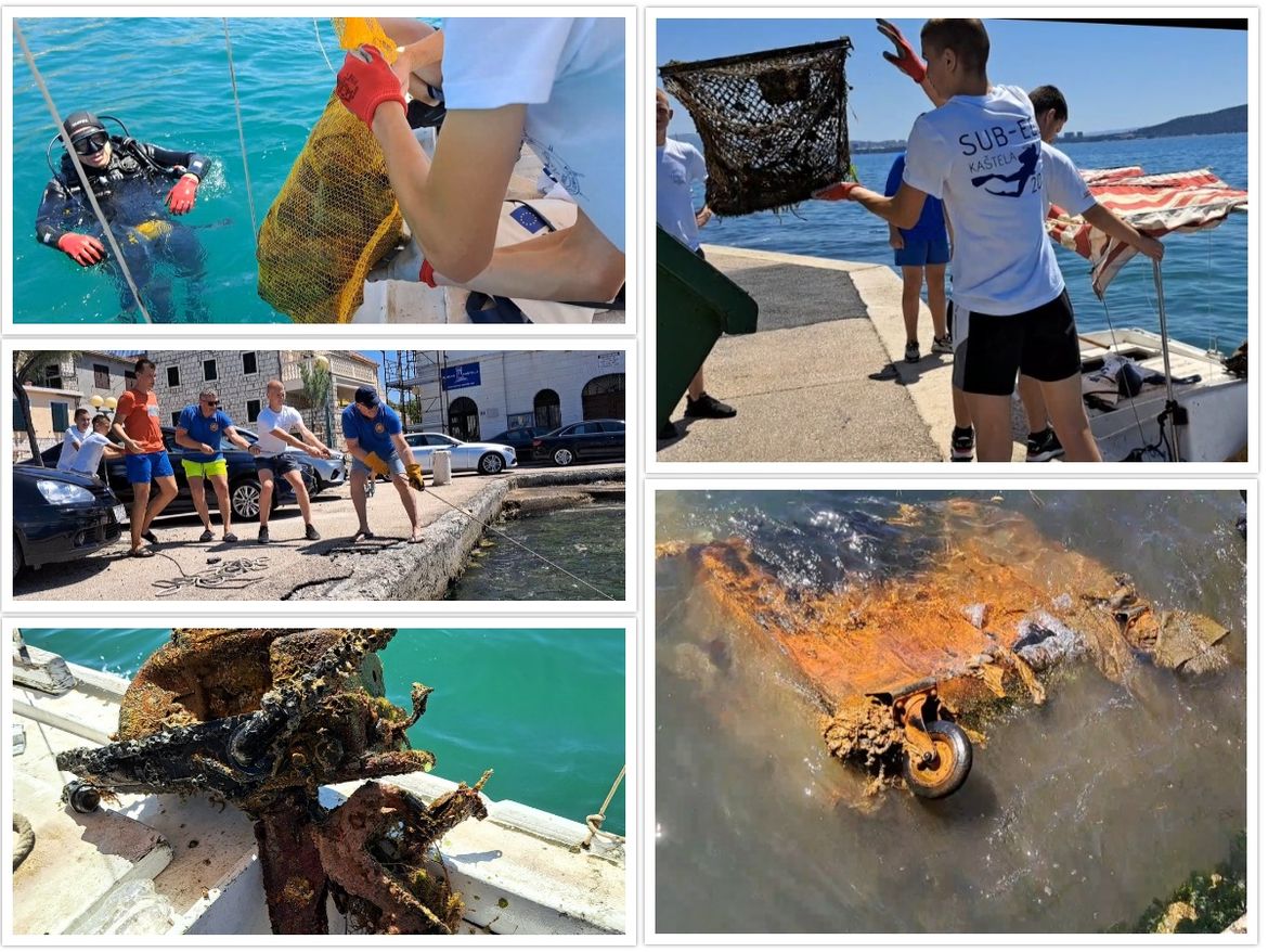 FOTO Iako su na praznicima, učenici ove splitske škole odazvali se čišćenju podmorja