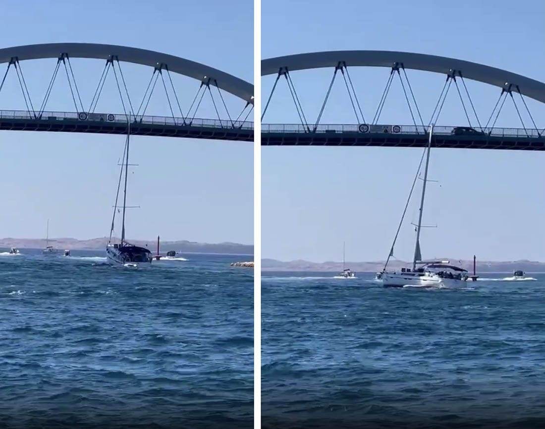 Ministarstvo mora o sudarima jedrilica s mostom: "Nedovoljna pozornost voditelja brodice!"