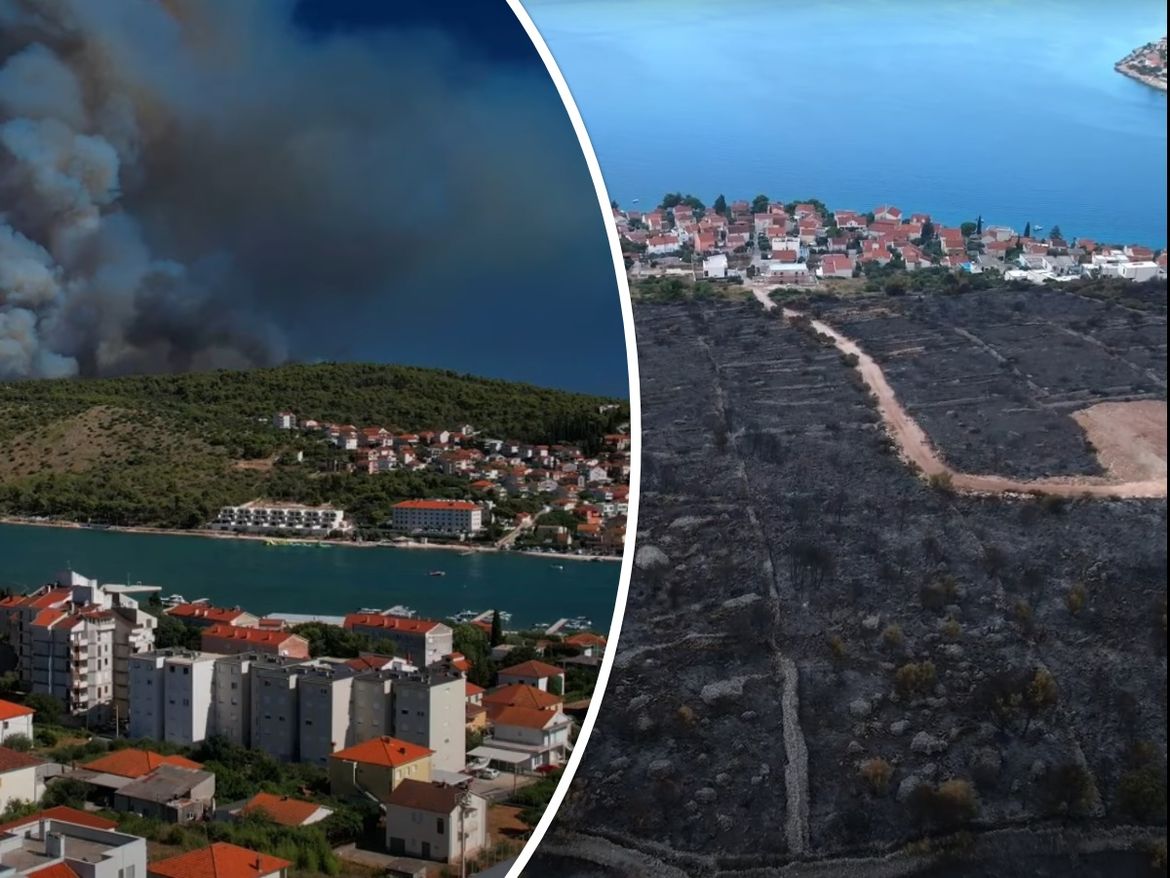 VIDEO Ovo su posljedice požara na Čiovu