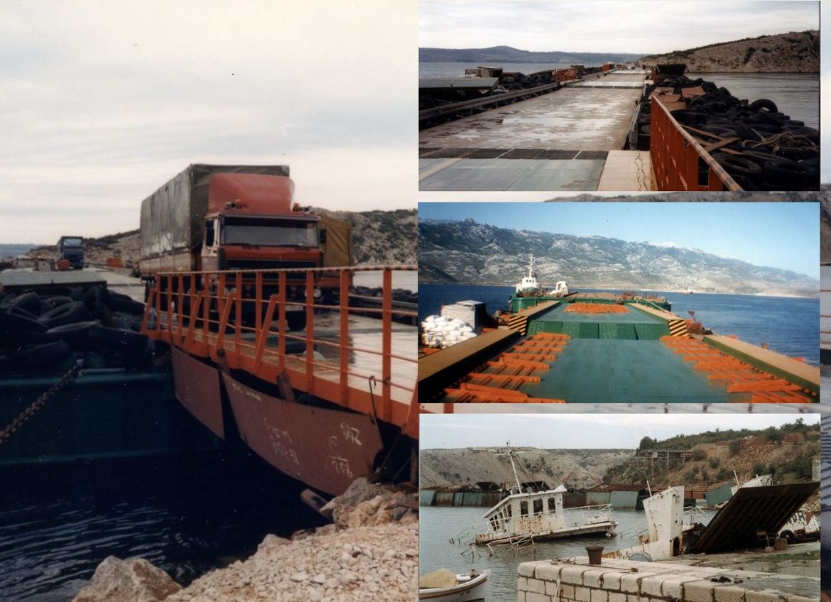 FOTO Prošlo je 30. godina izgradnje pontonskog mosta u Novskom ždrilu - Spojio je Dalmaciju s ostatkom Hrvatske