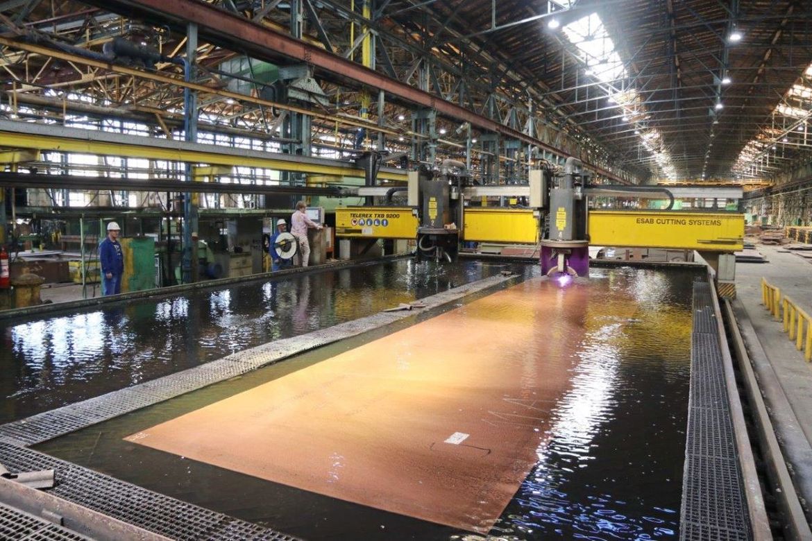 Suradnja brodogradilišta 3. Maj i Viktor Lenac – Svečani početak rezanja limova prvog pontona Doka 11