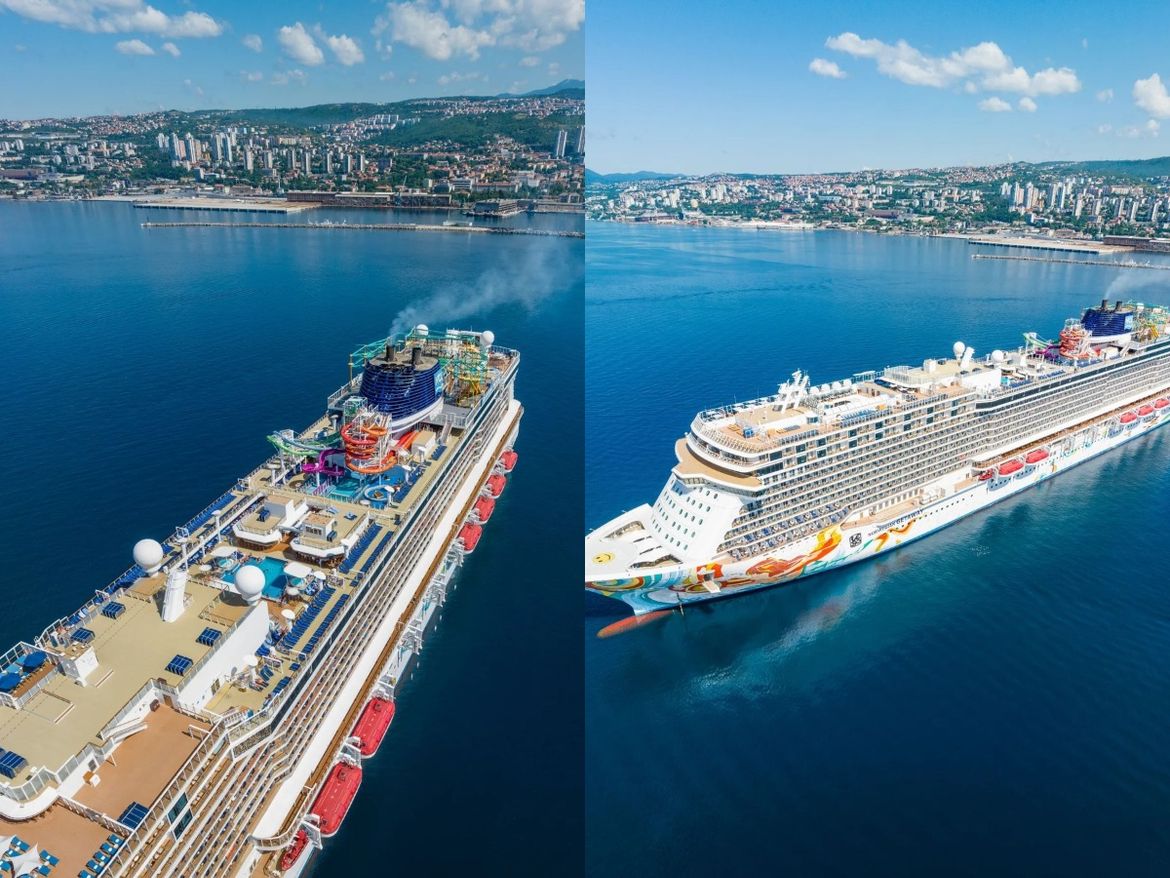 FOTO U riječku luku uplovio  ‘Norwegian Getaway’, najveći putnički brod koji je ikada uplovio u Rijeku