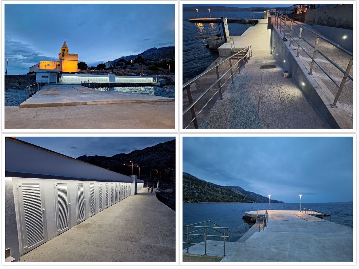 FOTO Otvara se potpuno uređena plaža u Karlobagu