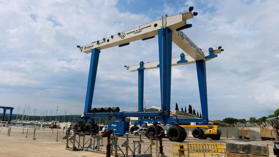 U brodogradilištu Marine Punat s radom kreće najširi Travel Lift na Jadranu