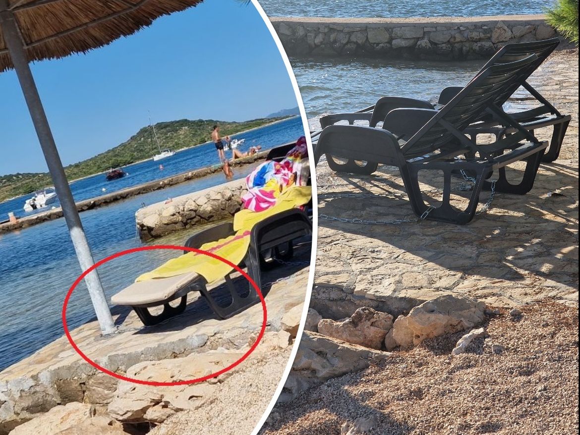 Austrijanka potjerala hrvatsku obitelj s plaže u Turnju i vezala lancima ležaljke: "Dijete mi je u šoku, komunalnih redara nigdje!"