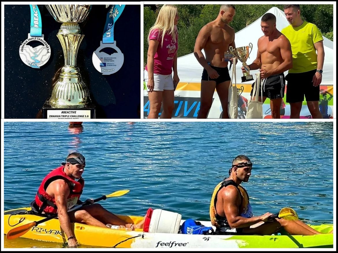 Šibenski fitnes majstori prvaci utrke kajacima u Maslenici