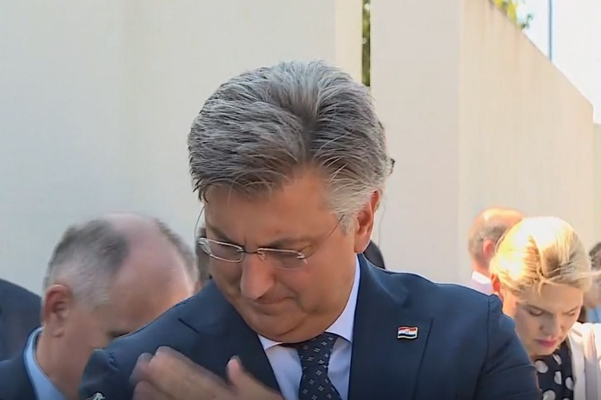 VIDEO Na Plenkovića se u Supetru istovario galeb