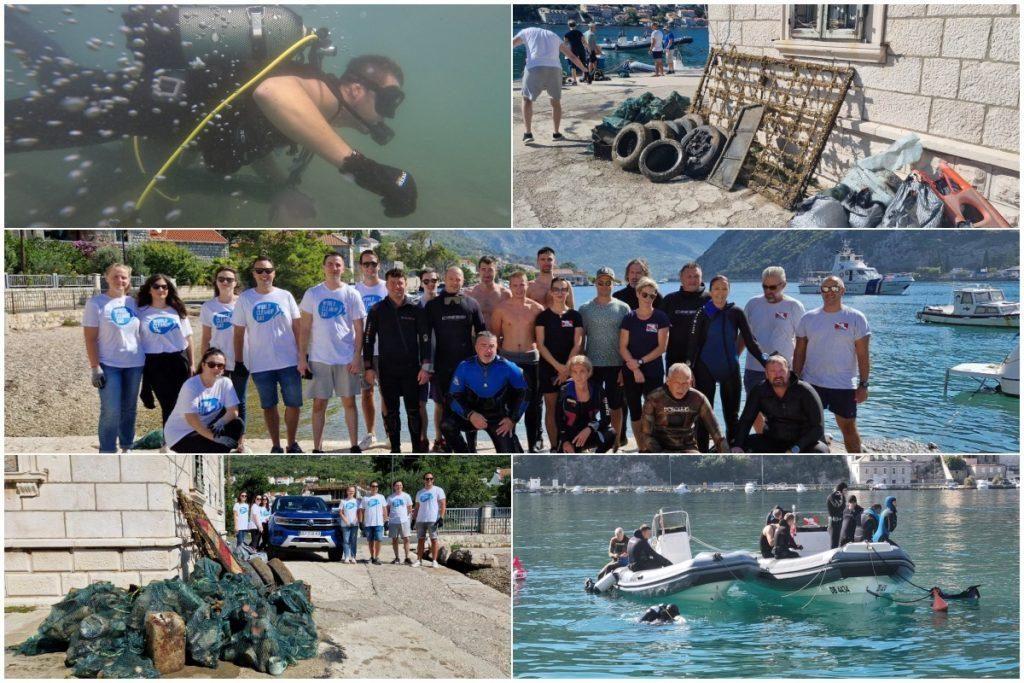 FOTO Ronioci iz podmorja Rijeke dubrovačke izvadili više stotina kilograma otpada