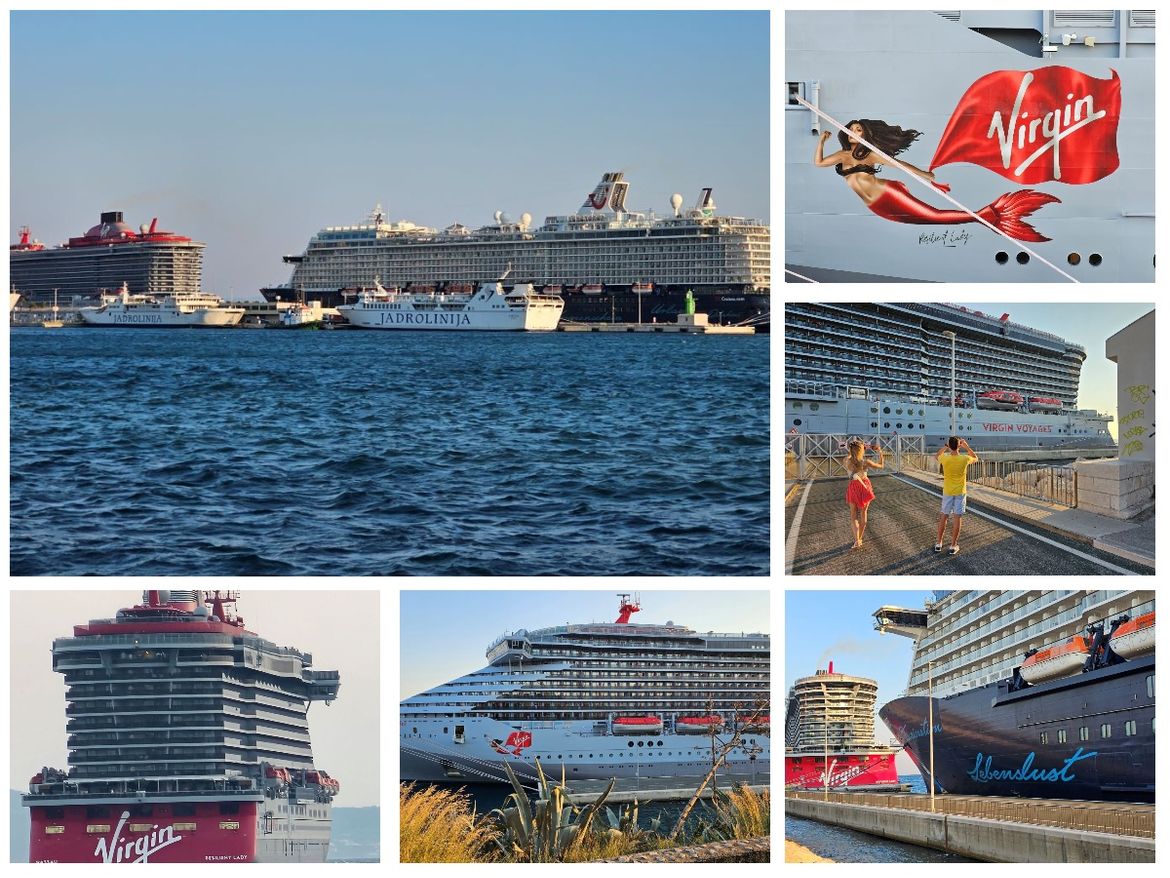 FOTO Novi mega Cruiser Resilient Lady vrijedan oko 700 milijuna eura u Splitu