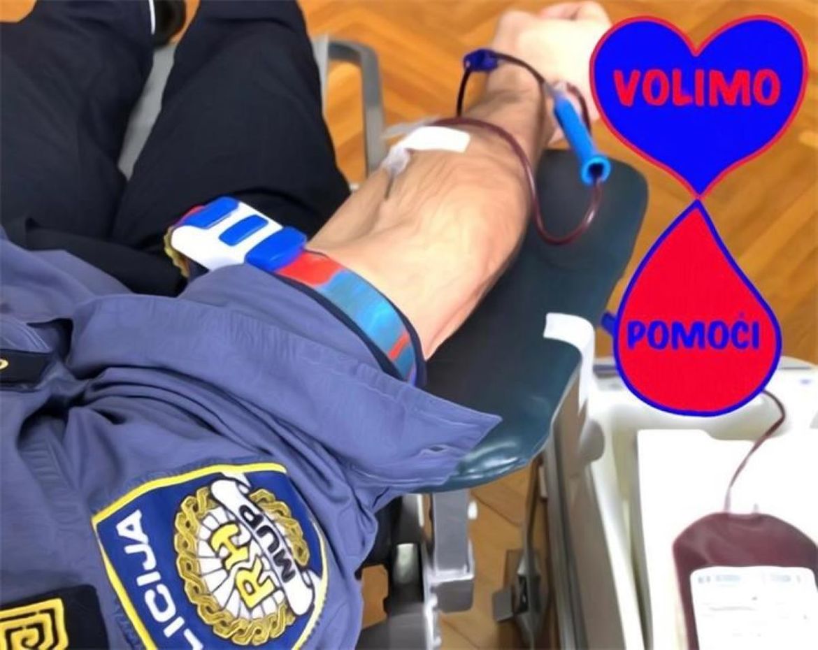 Splitski policajci darovali 156 bočica krvi!