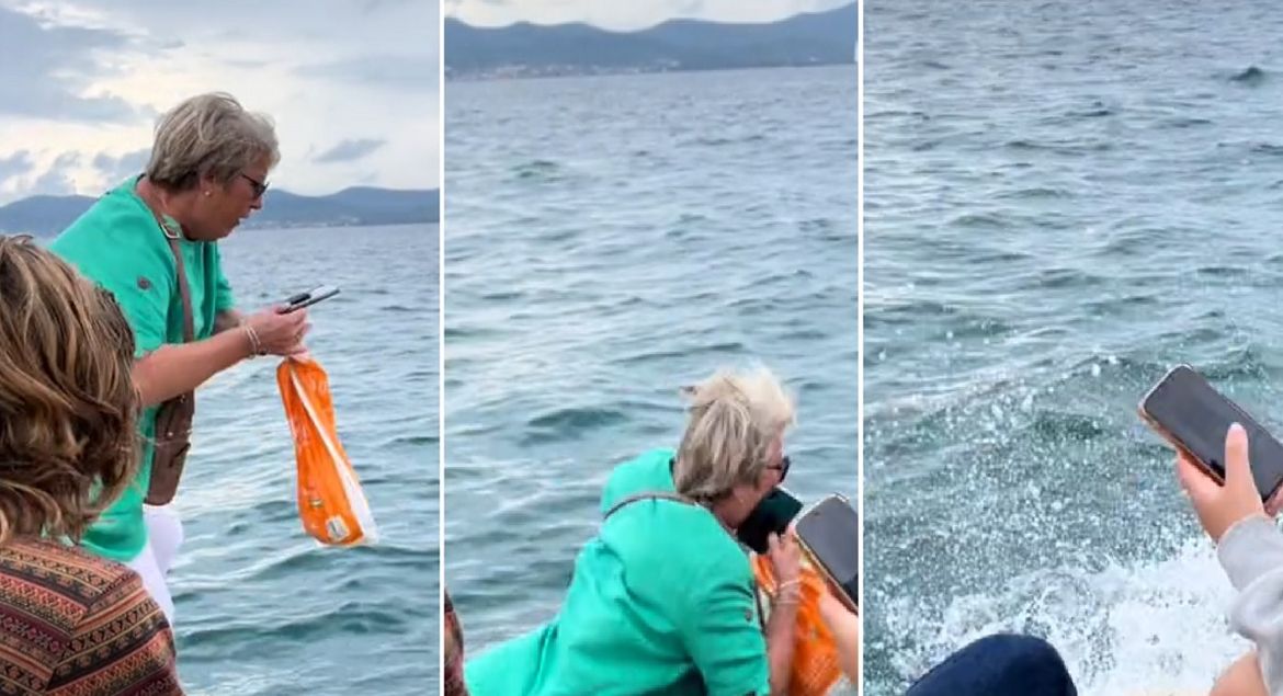 VIDEO Dok je gledala u mobitel, nije vidjela more, pa je u njega i pala kod zadarskih orgulja