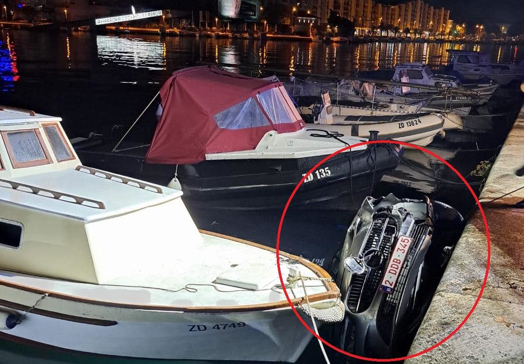 Belgijancu u Zadru noćas automobil završio u moru